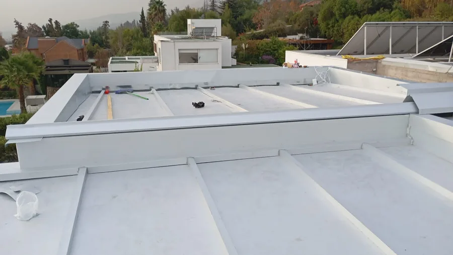 Instalación de climatización en cubierta